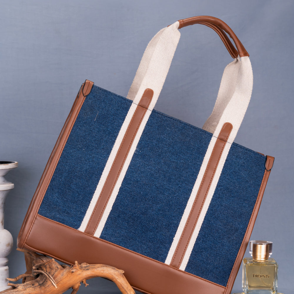 Laptop Tote Bag | Shoulder Bag For Office Fits Upto 14 Inches Laptop | Office Tote Bag