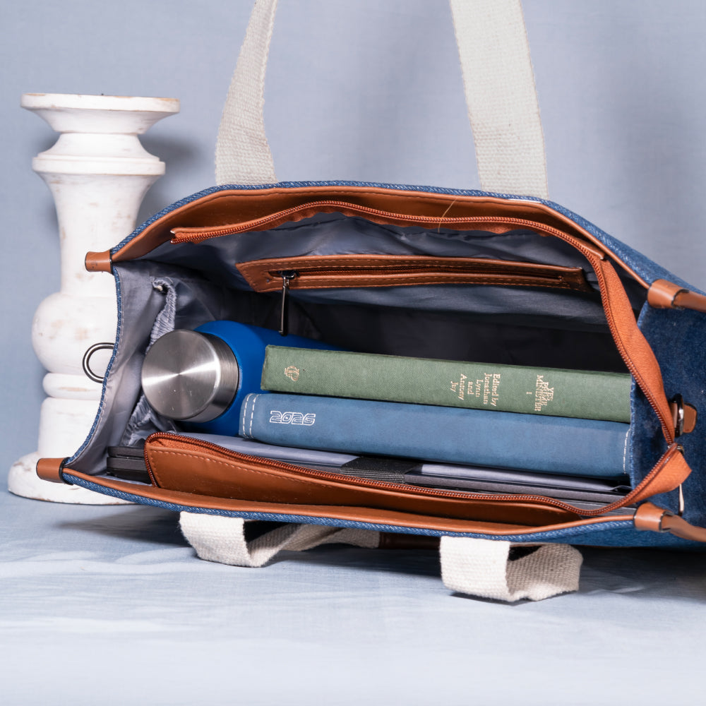 Laptop Tote Bag | Shoulder Bag For Office Fits Upto 14 Inches Laptop | Office Tote Bag
