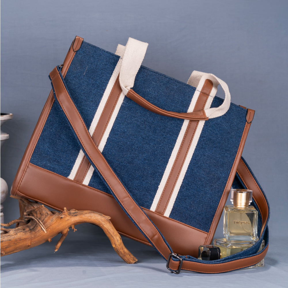 Laptop Tote Bag | Shoulder Bag For Office Fits Upto 14 Inches Laptop | Office Tote Bag