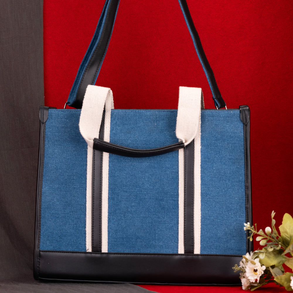 Laptop Tote Bag | Shoulder Bag For Office Fits Upto 14 Inches Laptop | Office Tote Bag
