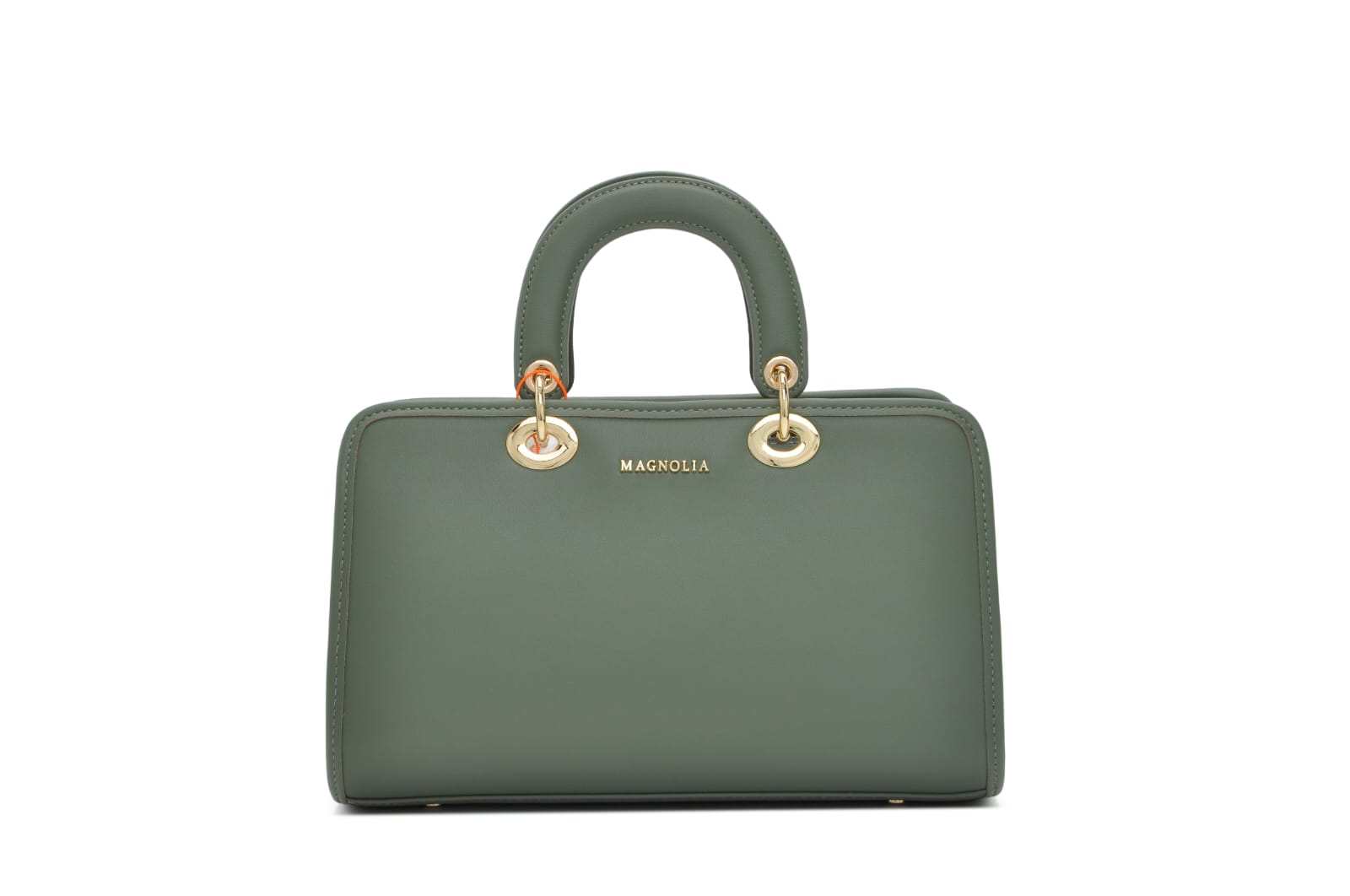 Elegant Brown Structured Handbag with Sling Strap