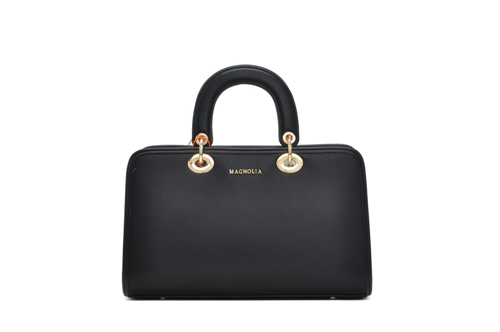 Elegant Brown Structured Handbag with Sling Strap